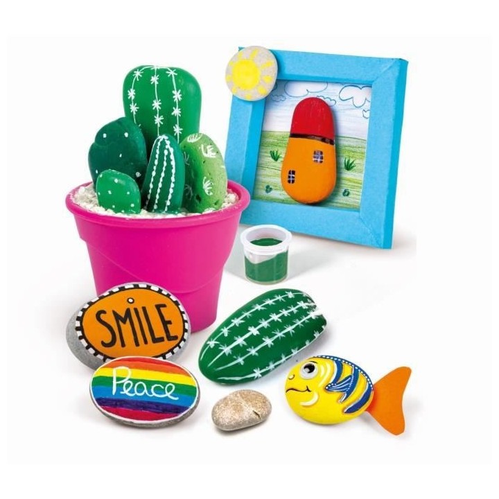 Jeu Clementoni - Créations galets - Loisirs créatifs - Peinture, gal