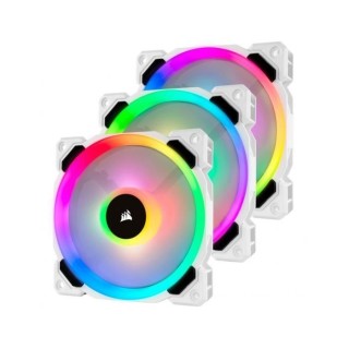 CORSAIR Ventilateur LL120 Pro LED RGB 120mm Blanc (Pack de 3) - (CO-90