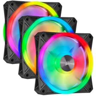 CORSAIR Ventilateur iCUE QL120 RGB - Diametre 120mm - Fan Kit RGB + Li