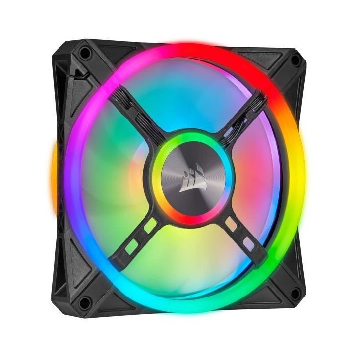 CORSAIR Ventilateur iCUE QL120 RGB - Diametre 120mm - Fan Kit RGB + Li
