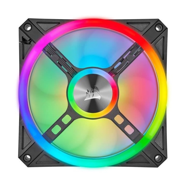 CORSAIR Ventilateur iCUE QL120 RGB - Diametre 120mm - Fan Kit RGB + Li