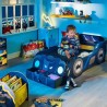 Batman Batmobile - Lit lumineux pour enfants avec rangement, pour matelas 140cm x 70cm