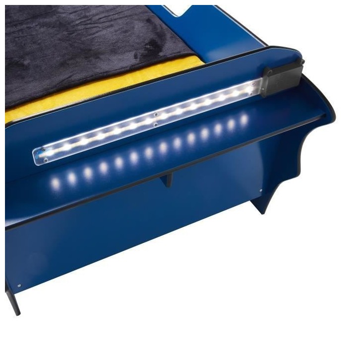 Batman Batmobile - Lit lumineux pour enfants avec rangement, pour mate