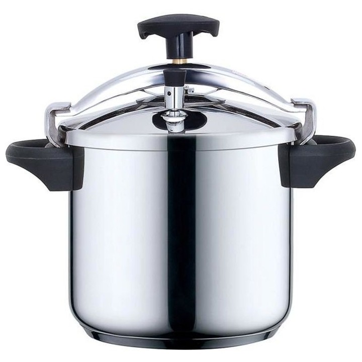 KITCHEN MOVE Autocuiseur + Panier vapeur - 8 L - Gris et noir - Tous f