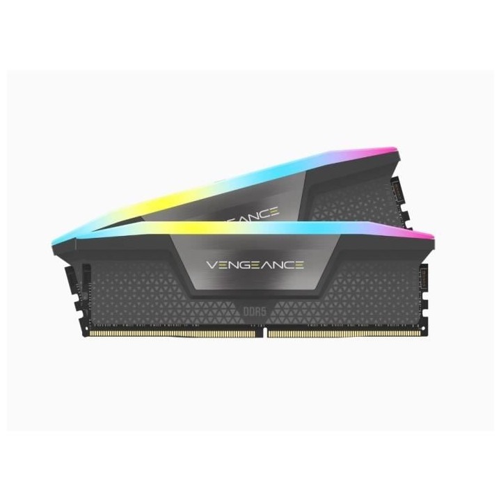Mémoire RAM - CORSAIR - Vengeance RGB DDR5 - 32GB 2x16GB DIMM - 5200