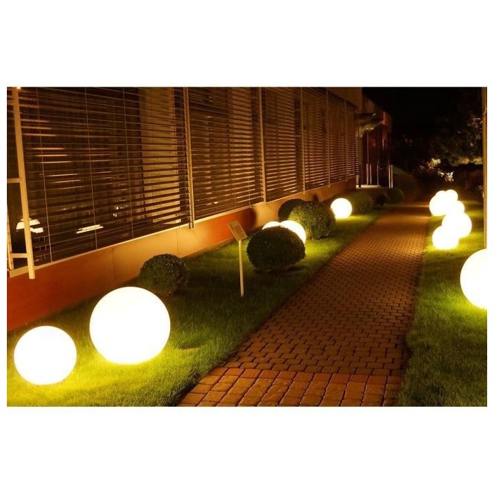 LUMISKY - Boule lumineuse filaire pour extérieur LED - blanc BOBBY -