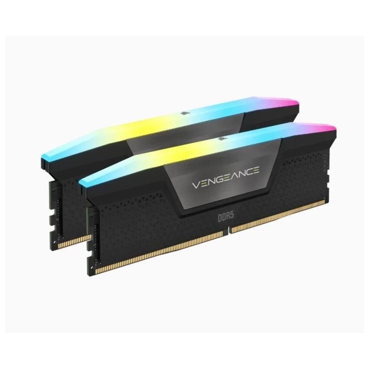 Mémoire RAM - CORSAIR - Vengeance RGB DDR5 - 32GB 2x16GB DIMM - 5600