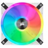 CORSAIR QL120 RGB Blanc, 120mm RGB LED Fan, Triple Pack + Node CORE (CO-9050104-WW)