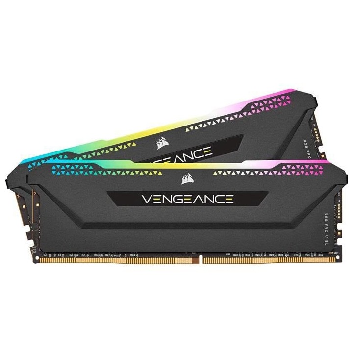 CORSAIR Mémoire PC DDR4 - VENGEANCE RGB PRO - 16Go (2x8Go) - 3600Mhz