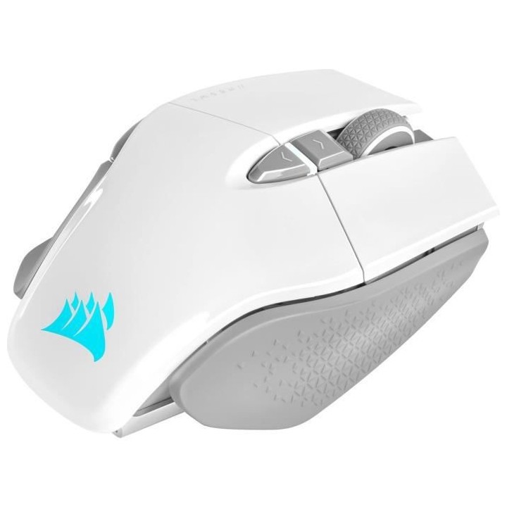 Souris Gaming - Sans fil - CORSAIR - M65 RGB Ultra Wireless - Blanc -