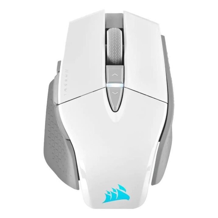Souris Gaming - Sans fil - CORSAIR - M65 RGB Ultra Wireless - Blanc -
