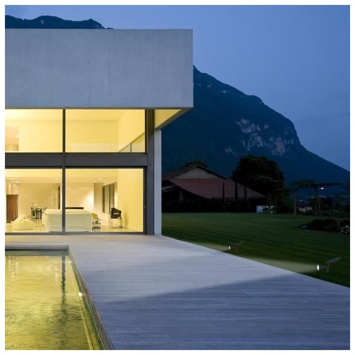 LUMISKY Pack de 2 Spots solaires extérieur étanches - 4 LEDs blanche