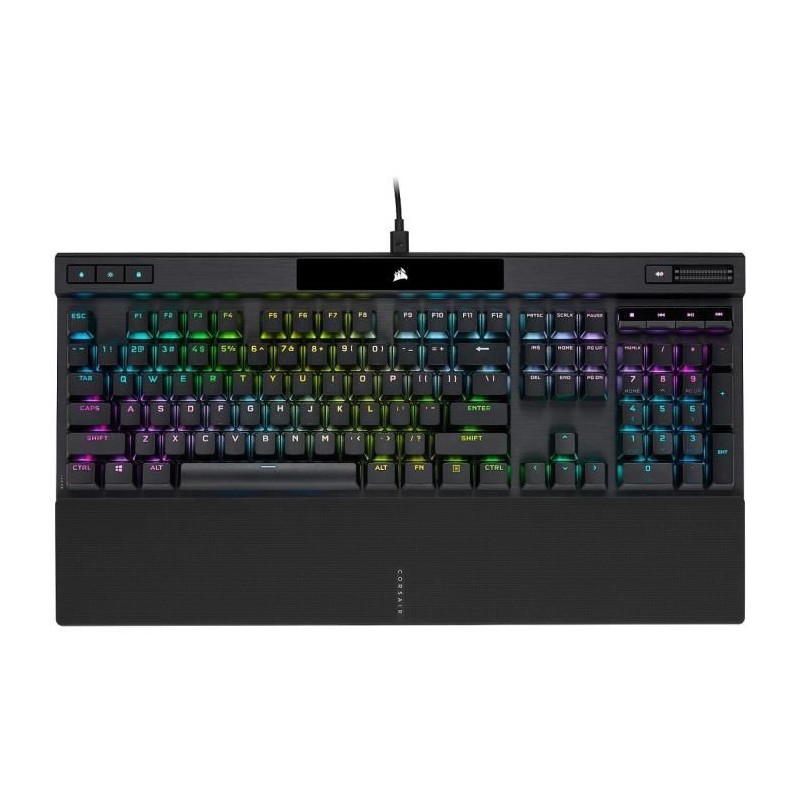 Clavier Gaming optique-mécanique - AZERTY - CORSAIR - K70 PRO OPX - Rétroéclairage LED RGB - Noir (CH-910941A-FR)