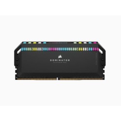 Mémoire RAM - CORSAIR - DOMINATOR PLATINUM RGB DDR5 - 32GB 2x16GB DIMM - 6200 MHz - 1,3V - Noir (CMT32GX5M2X6200C36)