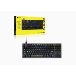 Clavier Gaming optique-mécanique - AZERTY - CORSAIR - K60 PRO TKL - Sans Pavé Numérique - Rétroéclairé RGB - Noir (CH-911D