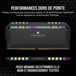 CORSAIR Dominator Platinum Rgb 32GB 2x16GB - DDR5 5600MHz - CAS36 - Black (CMT32GX5M2B5600C36)