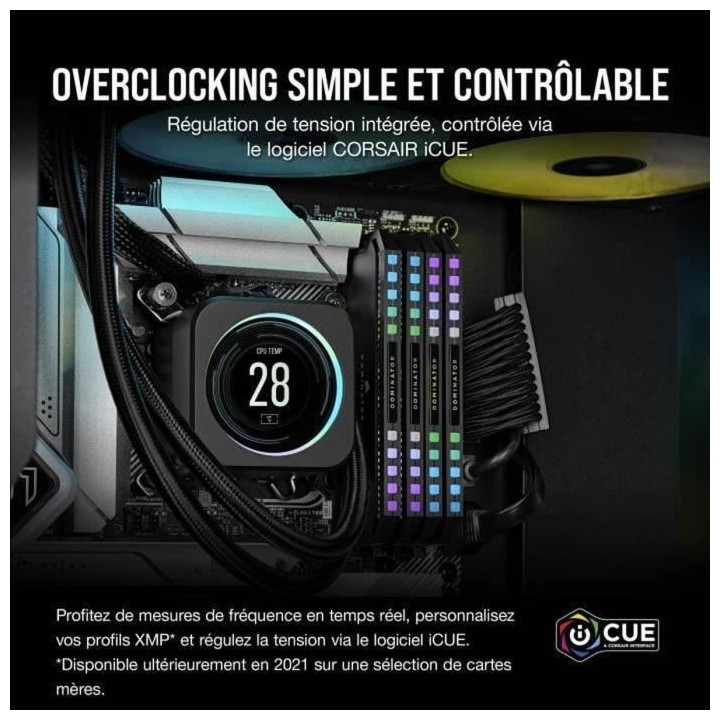 CORSAIR Dominator Platinum Rgb 32GB 2x16GB - DDR5 5600MHz - CAS36 - Bl