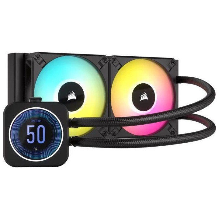 CORSAIR - H100i ELITE LCD XT - Kit de Watercooling tout-en-un - Radiat