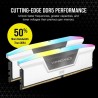 CORSAIR Vengeance RGB DDR5 - 32GB 2x16GB DIMM - 5200MHz - Unbuffered, 40-40-40-77, XMP 3.0, White Heatspreader, RGB LED, 1.25V