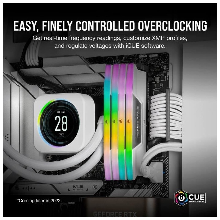 CORSAIR Vengeance RGB DDR5 - 32GB 2x16GB DIMM - 6000MHz - Unbuffered,