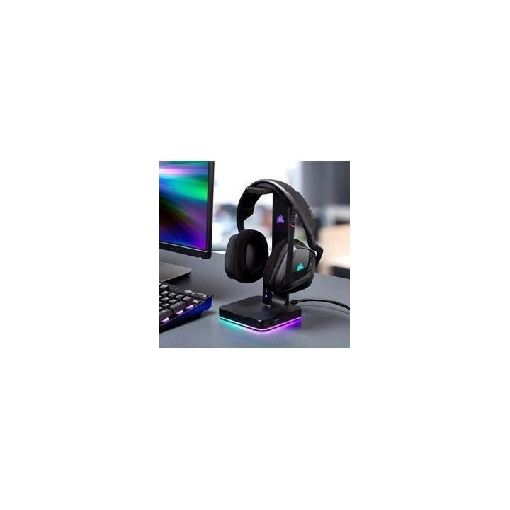 CORSAIR Support pour casque Gaming Premium - 7.1 Son surround - ST100