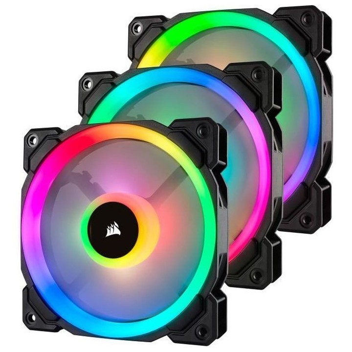 CORSAIR Ventilateur LL120 RGB - Diametre 120mm - LED RGB - Lightning N