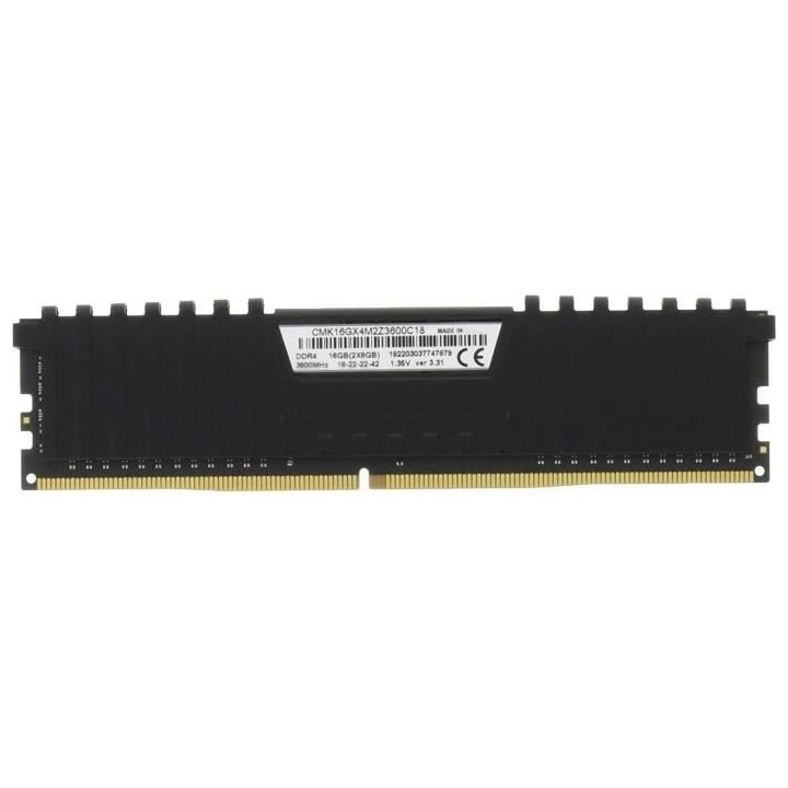 Corsair Vengeance LPX CMK16GX4M2Z3600C18, 16 Go, 2 x 8 Go, DDR4, 3600