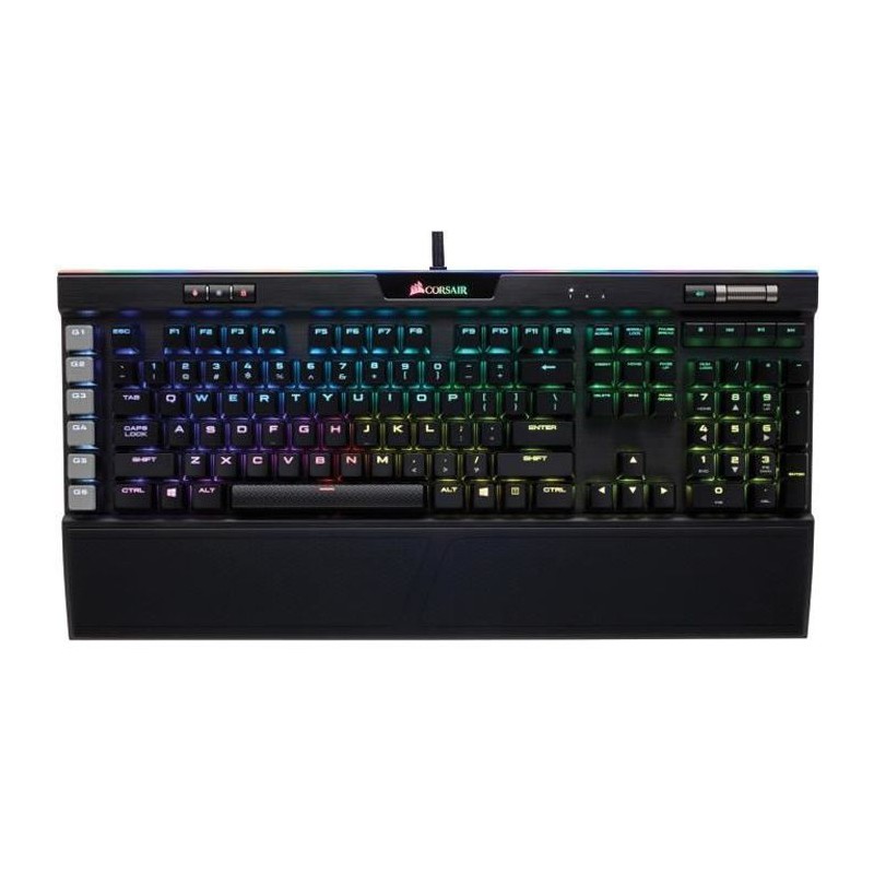 CORSAIR - Clavier Gaming K95 RGB - Mécanique - Rétroéclairage RGB - Platinum Cherry MX Brown - AZERTY - (CH-9127012-FR)