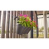 ARTEVASI Pot de fleurs pour balcon Capri Individ - 30,5 x 54 x H 28 cm - 11 L - Gris anthracite