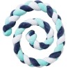 Tresse de décoration BABYCALIN - Coussin - Velours - 200 cm - Bleu - BABYCALIN