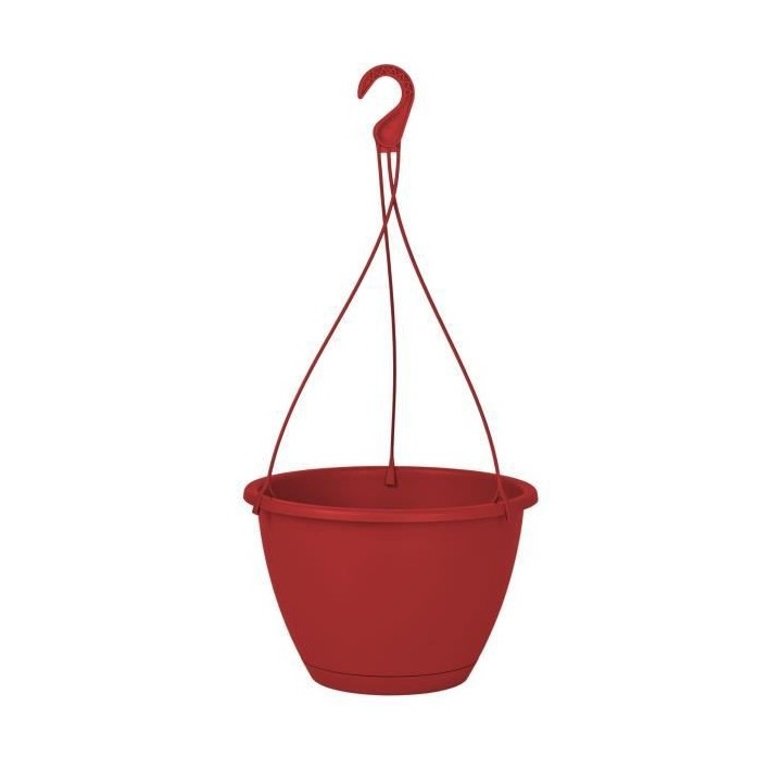 ARTEVASI Pot de fleurs suspendu Algarve - 8 L - 31 x 31 x 20,5 cm - Ro