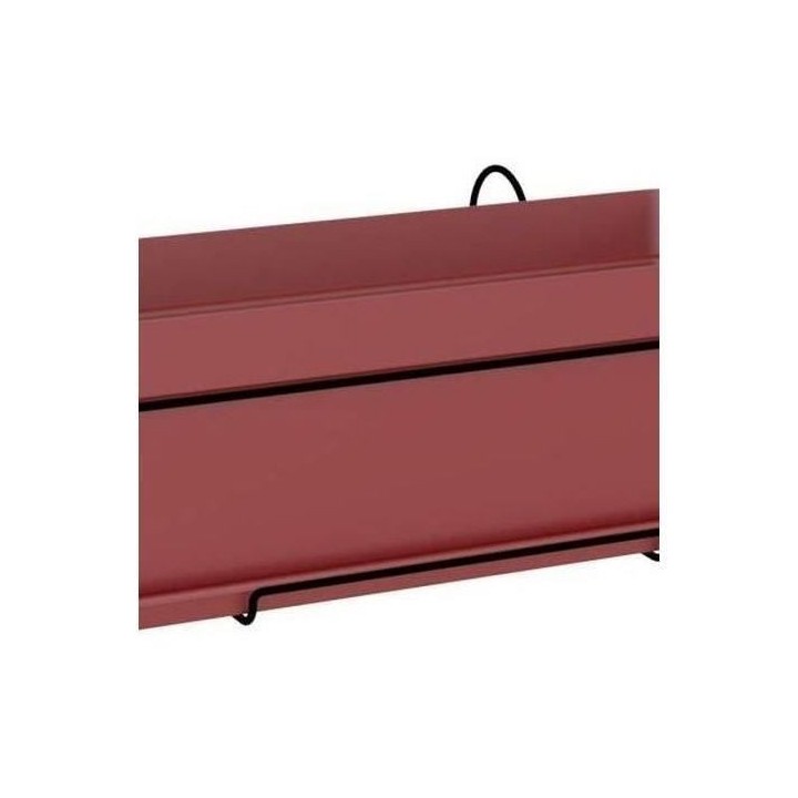 ARTEVASI - Kit Jardiniere capri 50cm v2 rouge foncé 50,2 x 28,5 x h20