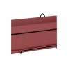 ARTEVASI - Kit Jardiniere capri 50cm v2 rouge foncé 50,2 x 28,5 x h20,7 cm - 1,54l