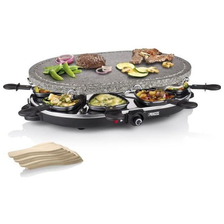 Princess Grill a raclette en pierre ovale 8 personnes 1200 W 162720