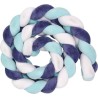 Tresse de décoration BABYCALIN - Coussin - Velours - 200 cm - Bleu - BABYCALIN