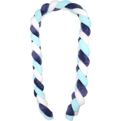 Tresse de décoration BABYCALIN - Coussin - Velours - 200 cm - Bleu - BABYCALIN