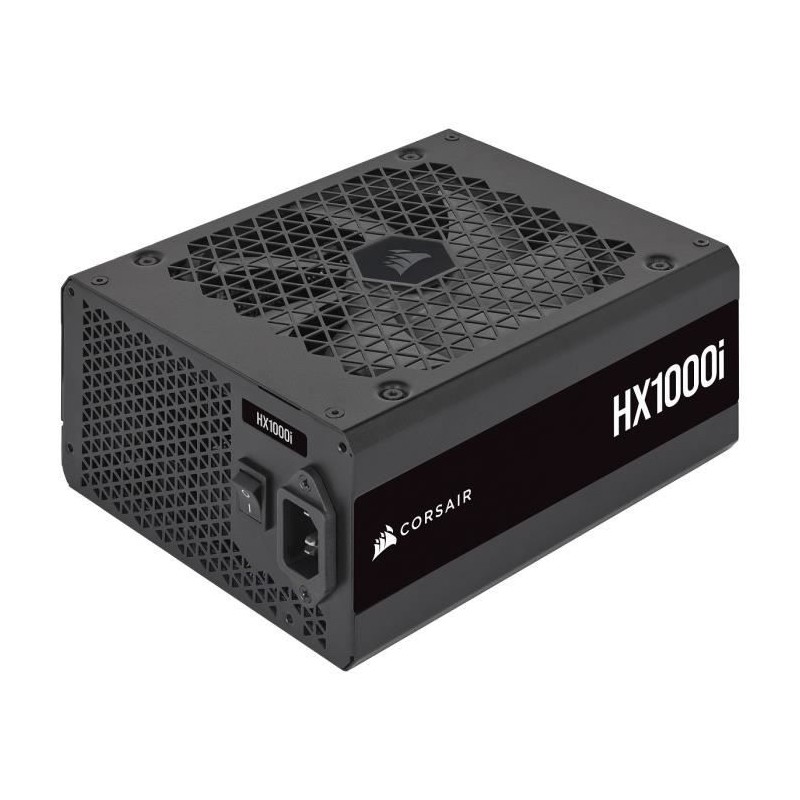 CORSAIR - HX1000i - Bloc d'alimentation - 1000 Watts - ATX 3.0 Silencieuse - Certifié 80 PLUS Platinum - (CP-9020259-EU)