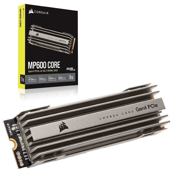 CORSAIR SSD Interne - MP600 Core - 2To - Nvme (CSSD-F2000GBMP600COR)