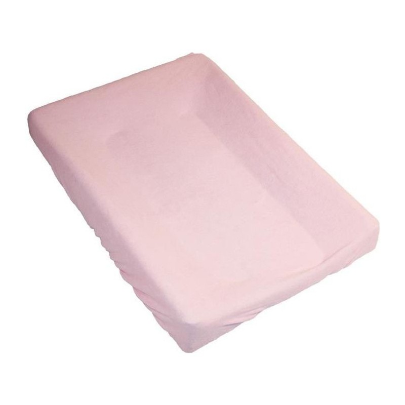 BABYCALIN Housse matelas a langer élastiquée rose