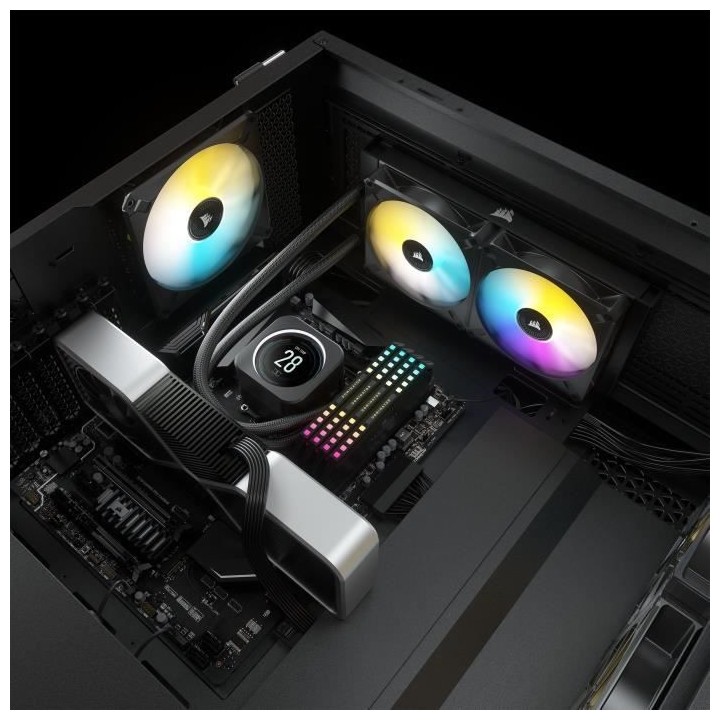 CORSAIR Watercooling iCUE H170i ELITE LCD Liquid CPU Cooler (CW-906006