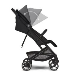 Poussette citadine compacte BEEZY Moon Black CYBEX - De la naissance a 4 ans - Noir