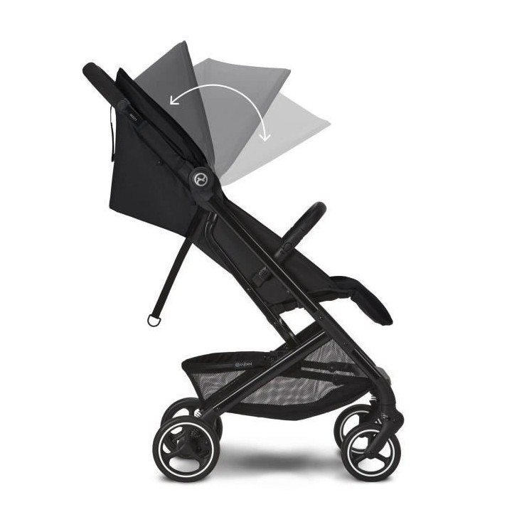 Poussette citadine compacte BEEZY Moon Black CYBEX - De la naissance a