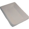 BABYCALIN Housse matelas a langer élastiquée taupe