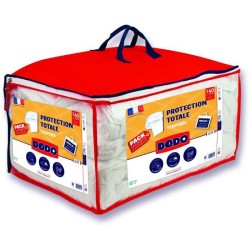 Pack Protection : Couette 140x200 cm + Taie d'oreiller + 1 Protege oreiller - Fabriqué en France