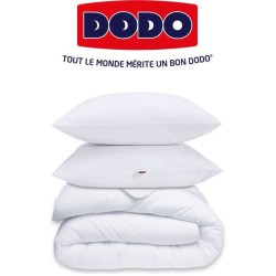 Pack Protection : Couette 220x240 cm + Taie d'oreiller + 1 Protege oreiller - Fabriqué en France