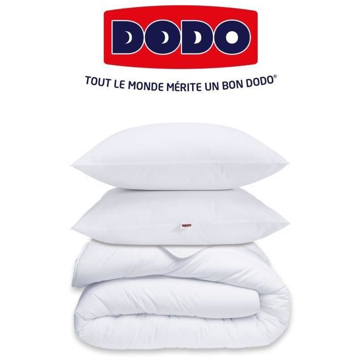 Pack Protection : Couette 220x240 cm + Taie d'oreiller + 1 Protege ore