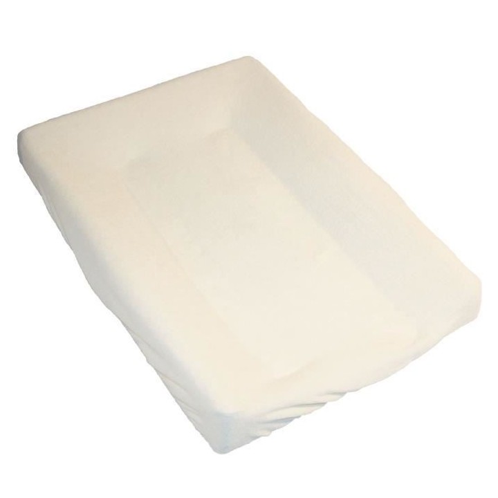 BABYCALIN Housse matelas a langer élastiquée écru