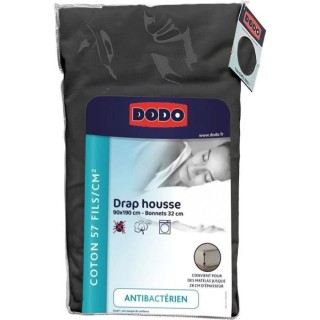 Drap housse DODO - 90x190 cm - Coton - Coutil 32 cm - - Fabriqué en F
