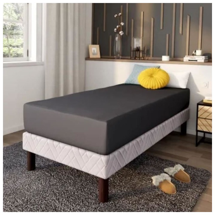 Drap housse DODO - 90x190 cm - Coton - Coutil 32 cm - - Fabriqué en F