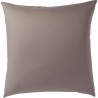 Taie d'oreiller carrée DODO - Coton - 65x65 cm - Taupe - Fabriqué en France